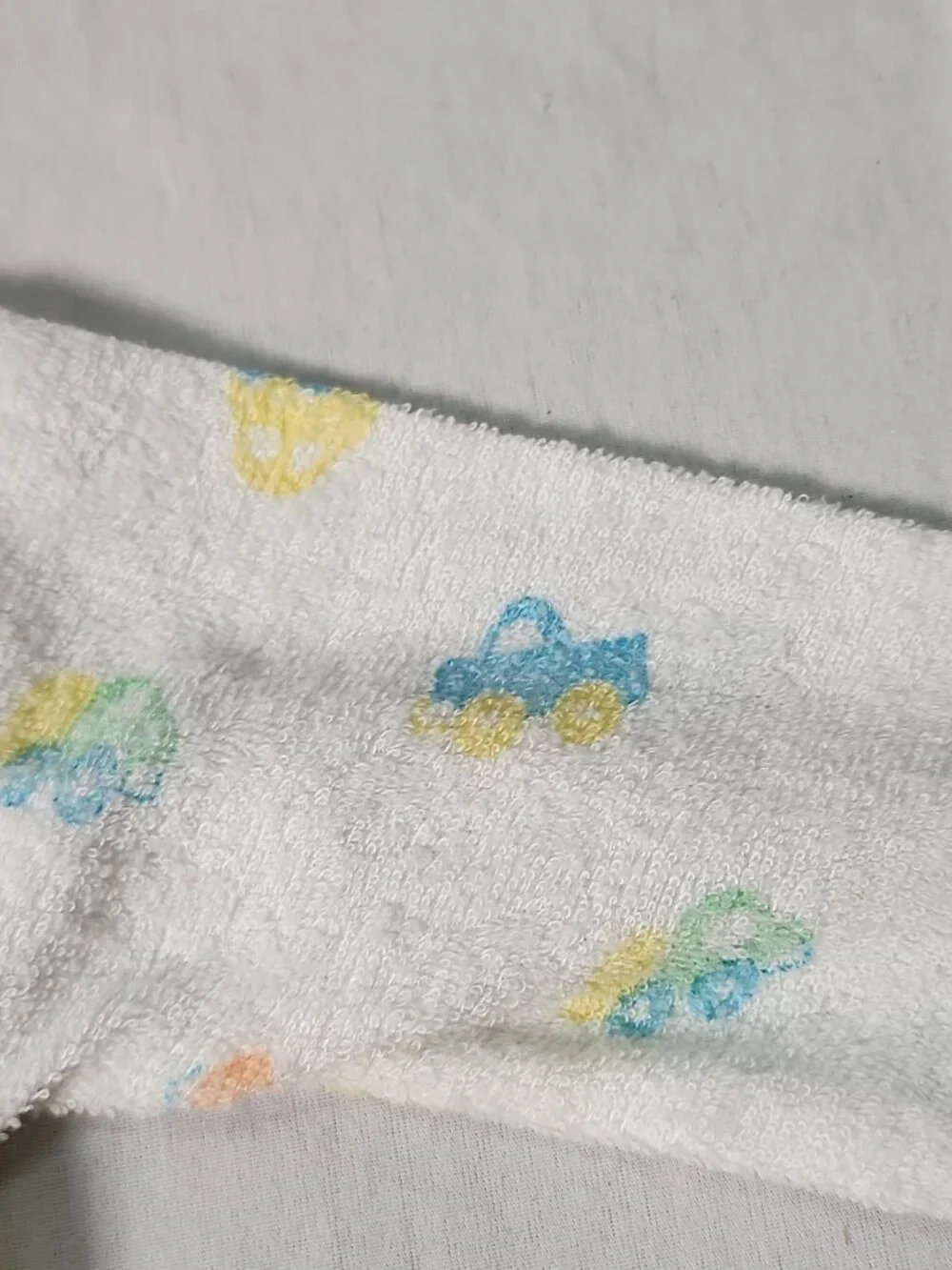 Kent Baby Yellow Footed Sleeper Terry Cloth Medium Cars Trucks VTG
